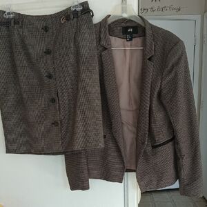 H&M Brown Skirt Set